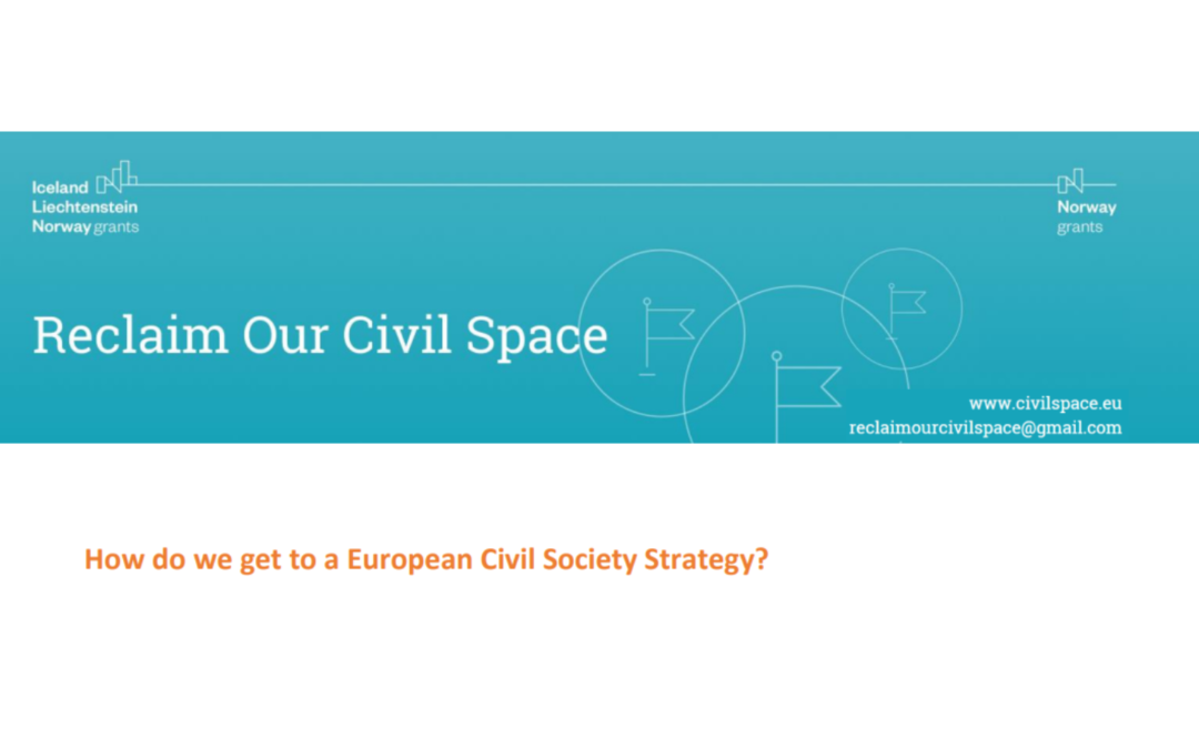New “Reclaim our Civil Space!” event: How do we get to a European Civil Society Strategy?