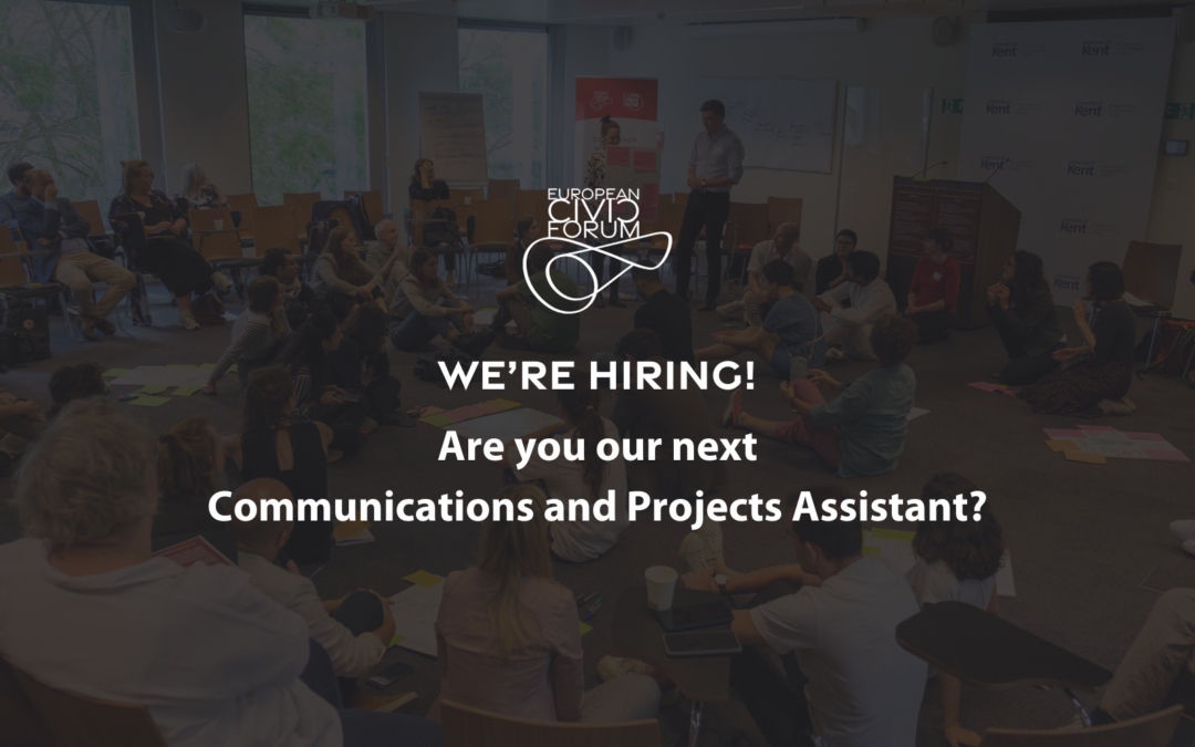 We are hiring: Communications and Projects Assistant