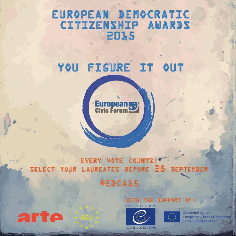 The European Democratic Citizenship Awards are back