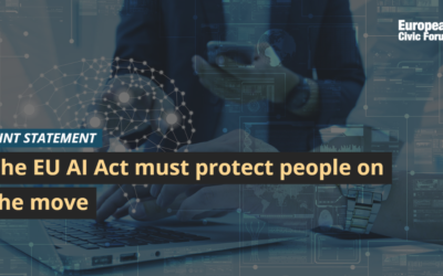 Joint Statement: The EU AI Act must protect people on the move