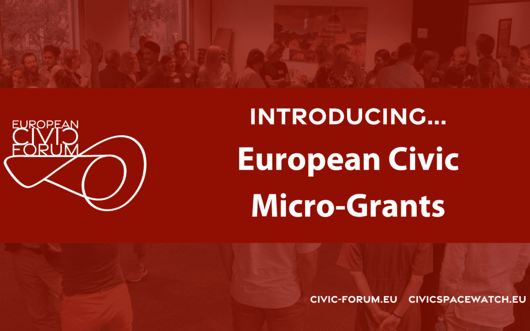 The European Civic Micro-Grants 2026 are open for applications!