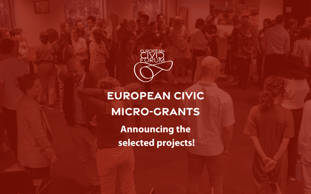 European Civic Micro-Grants: Announcing the selected projects!
