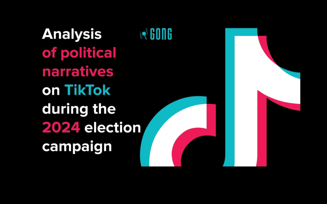 Gong: Analysis of Political Narratives on TikTok during the 2024 Election Campaign