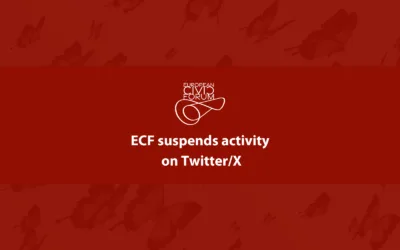 ECF suspends activity on Twitter/X