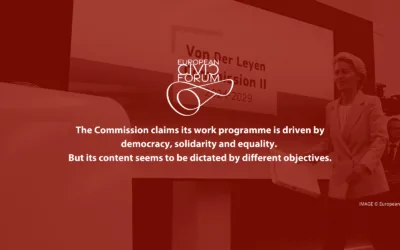 The Commission claims its work programme is driven by democracy, solidarity and equality. But its content seems to be dictated by different objectives.