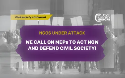 Unprecedented Attacks on NGOs in the EU – We Call on All Democratic Forces To Act for a Strong and Independent Civil Society